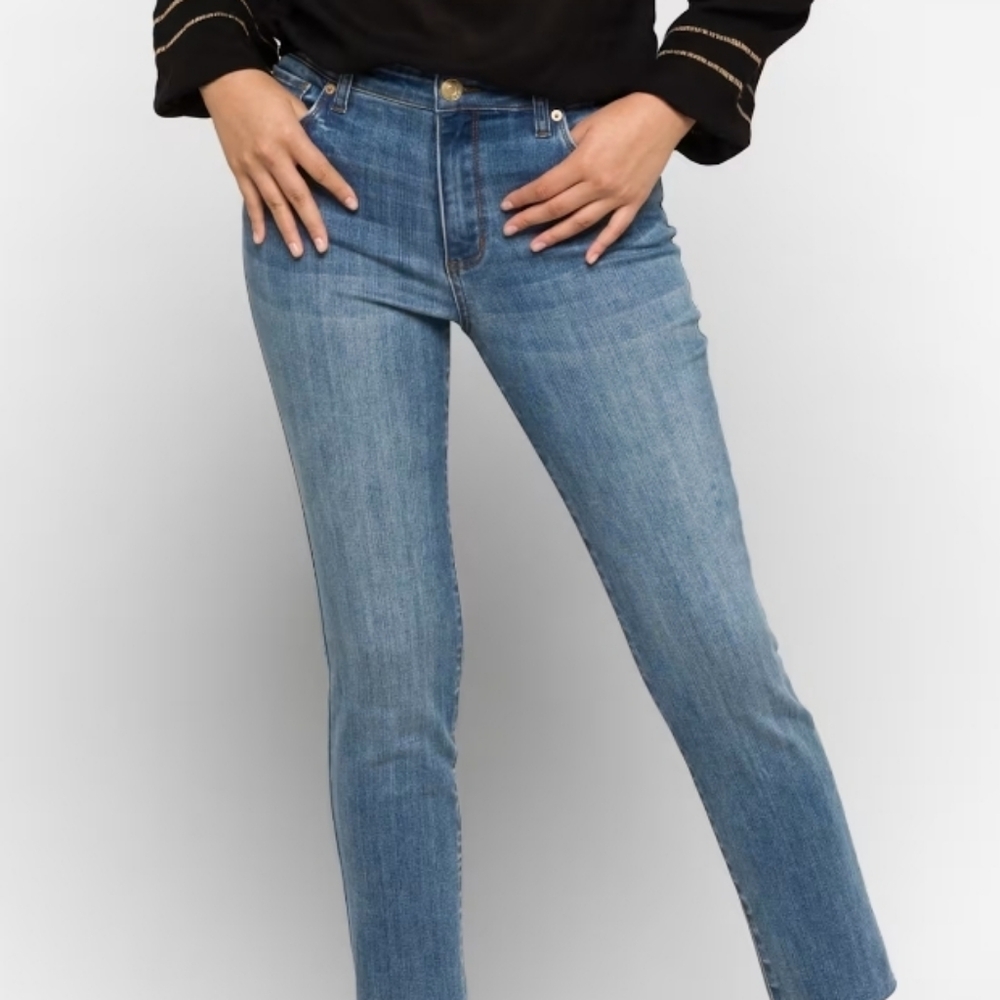 STS Blue Caroline High Rise Ankle Length Raw Hem Jeans - Indigo